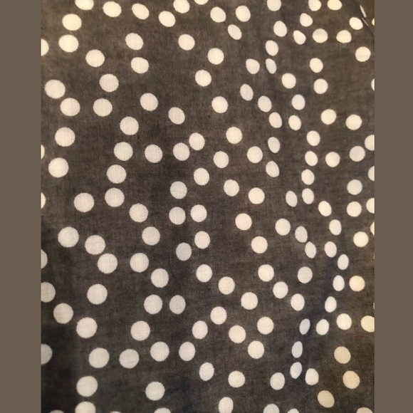 J Crew Top Size 2 Polka Dot Gray & White #208 - Picture 5 of 5